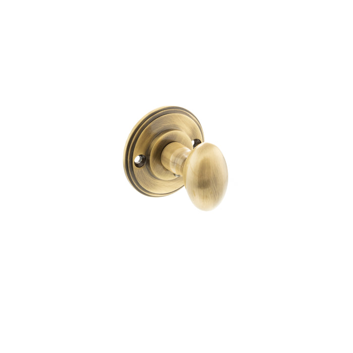 Millhouse Brass Solid Brass Oval WC Turn and Release - Antique Brass