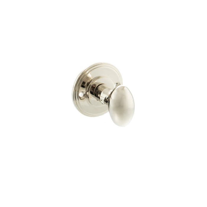 Millhouse Brass Solid Brass Oval WC Turn and Release - Polished Nickel