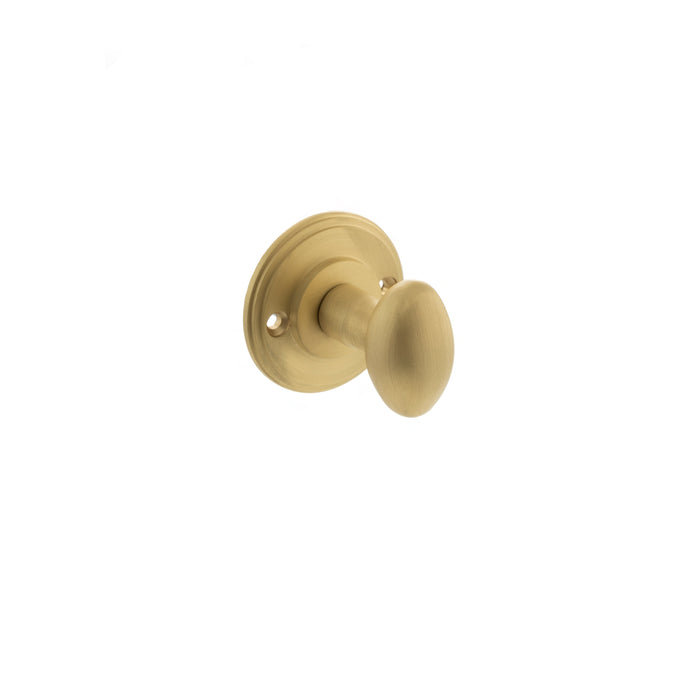 Millhouse Brass Solid Brass Oval WC Turn and Release - Satin Brass