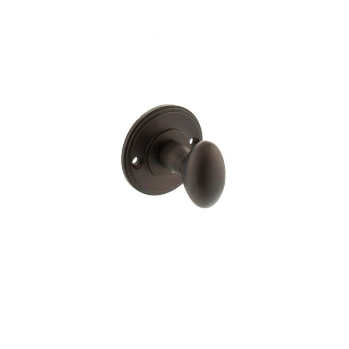 Millhouse Brass Solid Brass Oval WC Turn and Release - Urban Dark Bronze