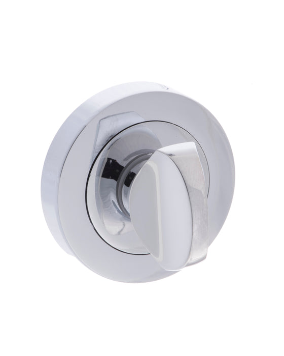 Millhouse Brass WC Turn and Release on Round Rose - Polished Chrome