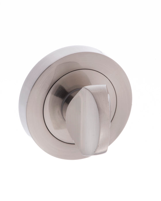 Millhouse Brass WC Turn and Release on Round Rose - Satin Nickel