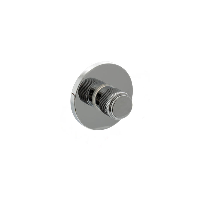 Millhouse Brass Linear WC Turn and Release on 5mm Slimline Round Rose - Polished Chrome