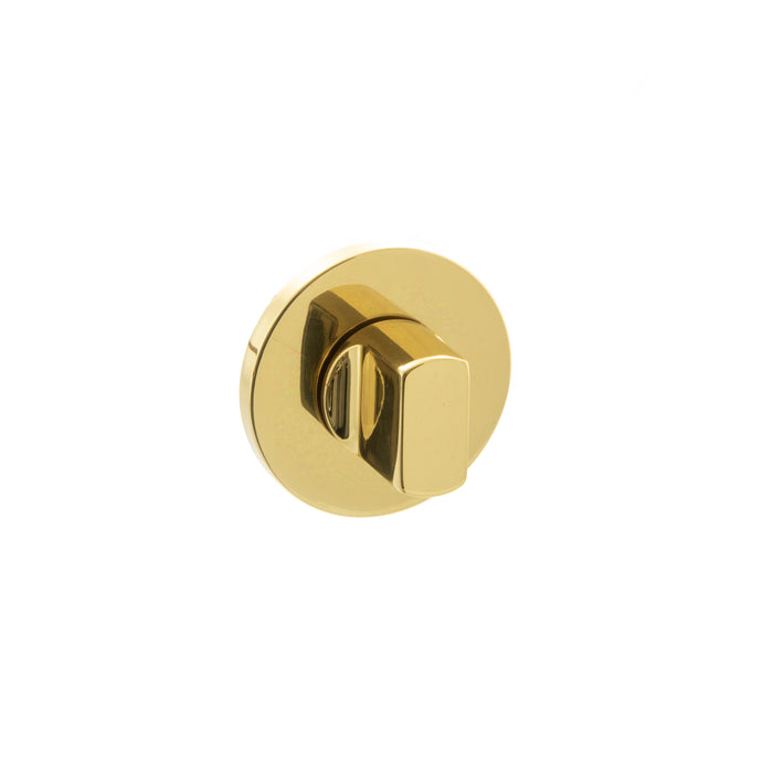 Millhouse Brass WC Turn and Release on 5mm Slimline Round Rose - Polished Brass