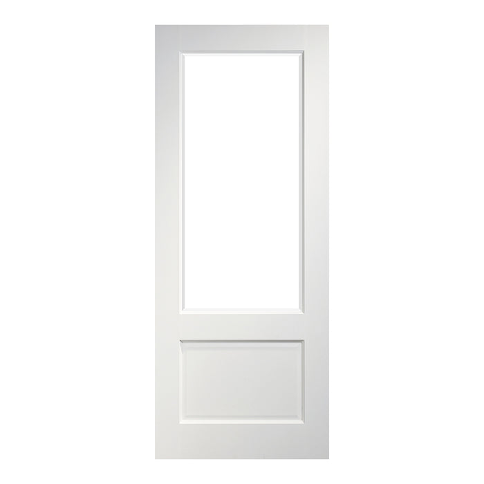 Madison White Primed Bevelled Glaze Internal Door