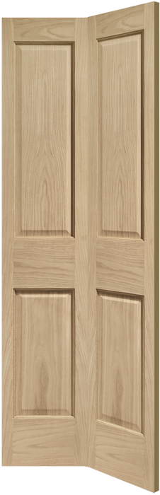 Oak Victorian 4 Panel Bi-Fold Unfinished Internal Door