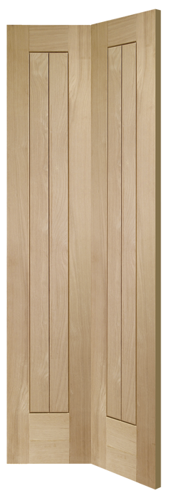 Oak Suffolk Bi-Fold Unfinished Internal Door