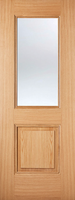 Oak Arnhem Glazed 1 Light Pre-Finished Internal Door