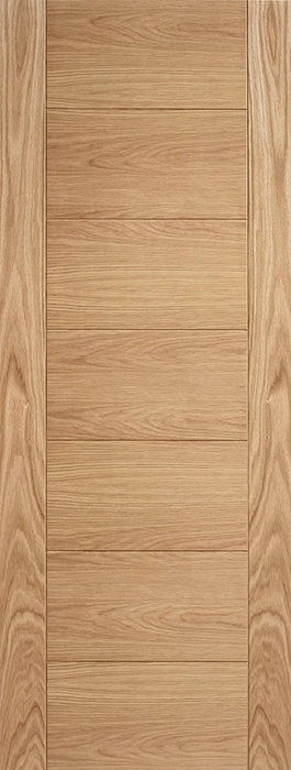 Oak Carini 7 Panel Unfinished Internal Fire Door