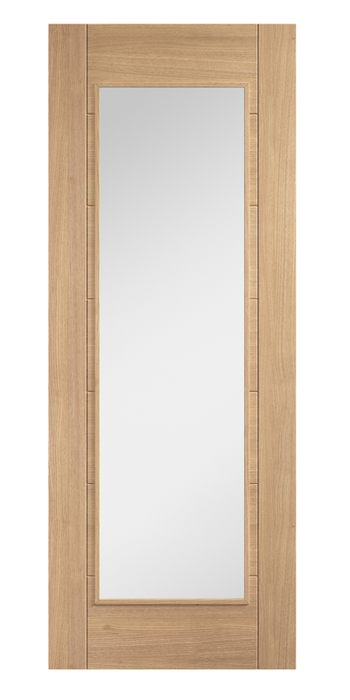 Oak Carini Glazed 1 Light Unfinished Internal Door