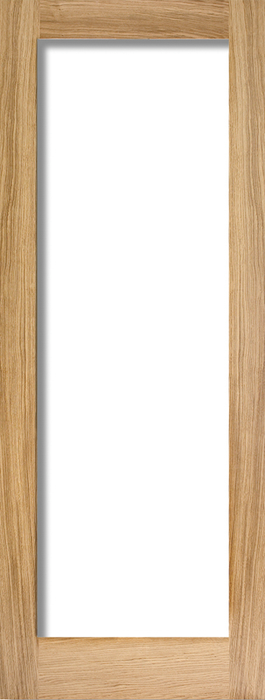 Oak Pattern 10 Glazed 1 Light Clear Unfinished Internal Fire Door