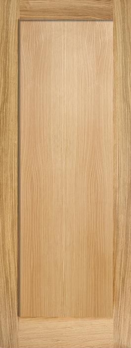 Oak Pattern 10 One Panel Unfinished Internal Fire Door