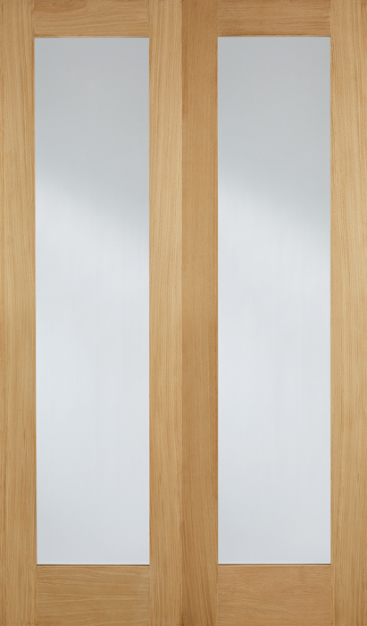 Oak Pattern 20 Glazed Pairs Unfinished Internal French Door