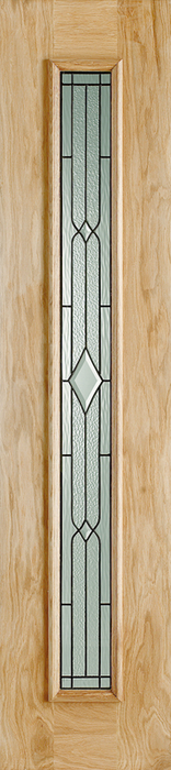 Oak Universal Sidelight Leaded Unfinished External Door