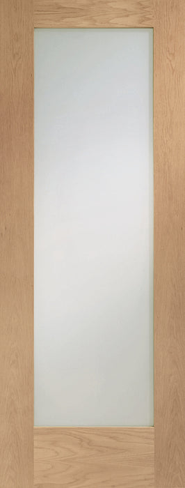 Oak Pattern 10 Clear Glass Unfinished Internal Door