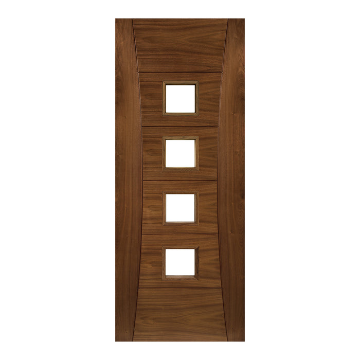 Pamplona Pre-Finished Walnut Glazed Internal Fire Door