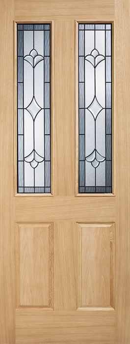 Salisbury Glazed 2 Light Unfinished External Door