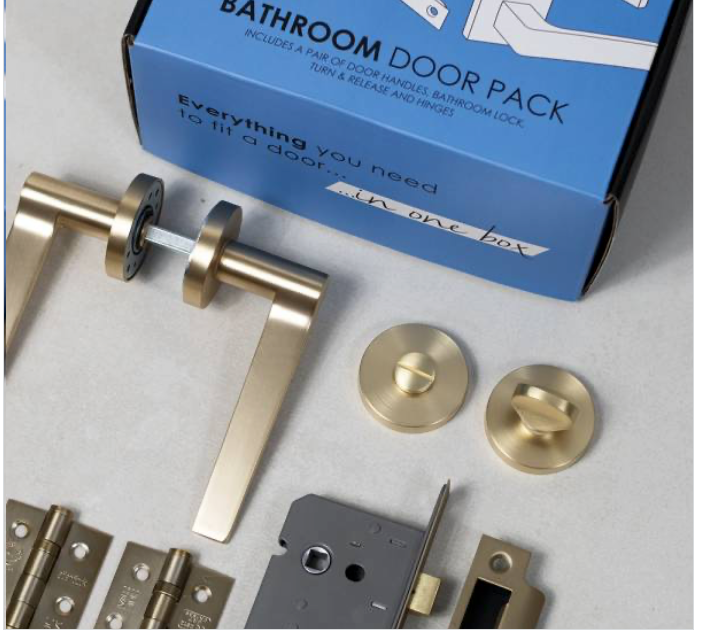 Atlantic Alabama Dorpac (3" Latch, 3"x2" Hingesx3) - Polished Chrome