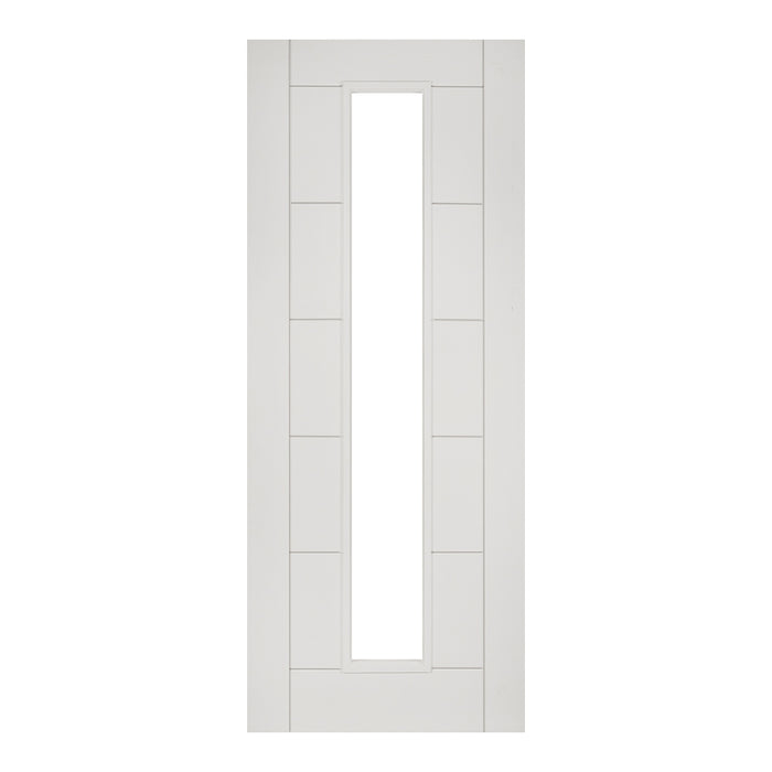 Seville White Primed Glazed 1 Light Internal Fire Door