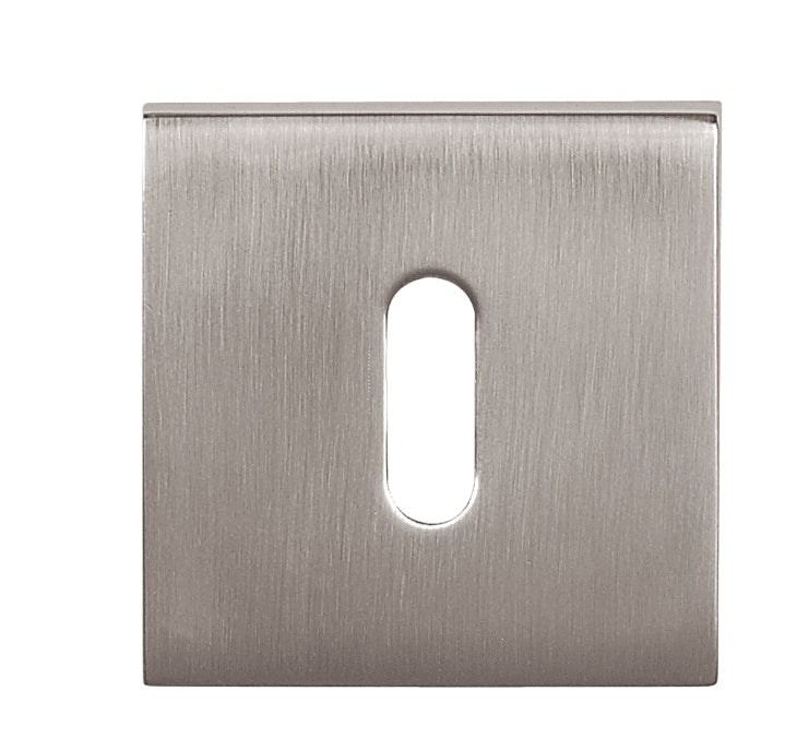 Tupai Rapido Curva/QuadraLine Key Escutcheons on Square Rose - Pearl Nickel