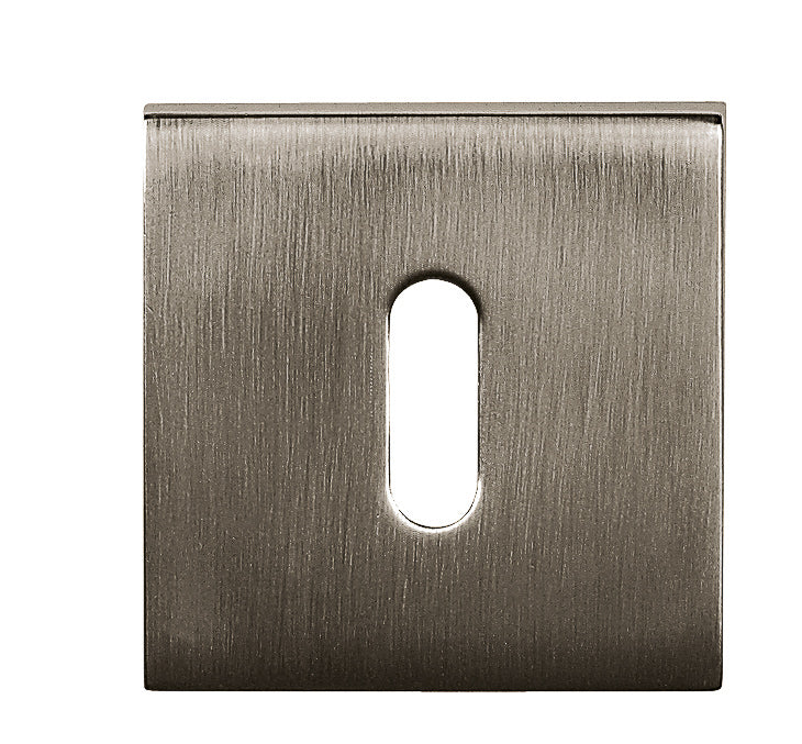 Tupai Rapido Curva/QuadraLine Key Escutcheons on Square Rose - Titanium