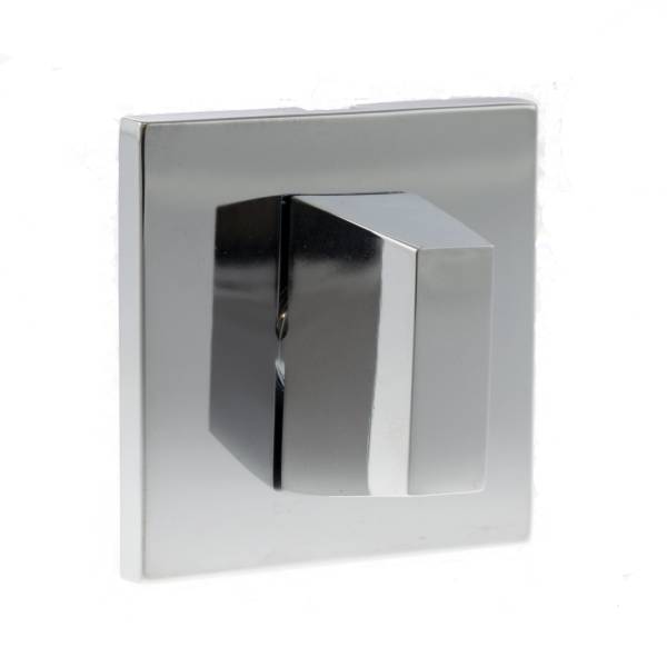 Tupai Rapido 5S Line WC Turn and Release on 5mm Slimline Square Rose - Bright Polished Chrome