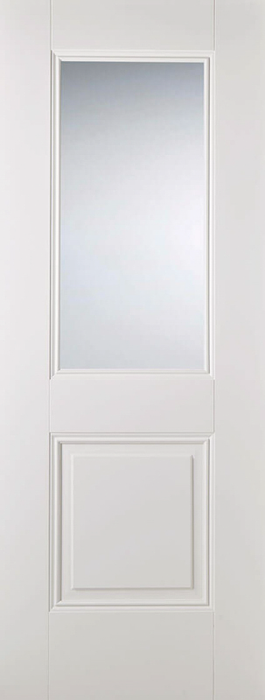 White Arnhem Glazed 1 Light Pre-Finished Internal Door