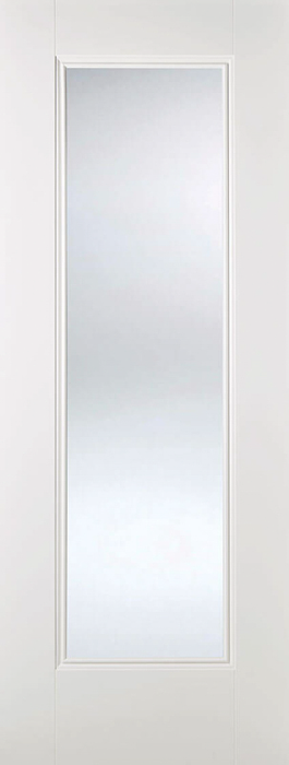 White Eindhoven Glazed 1 Light Primed Internal Door