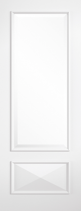 White Knightsbridge Glazed 1 Light Primed Internal Door