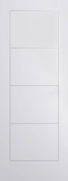 White Moulded Ladder Primed Internal Door