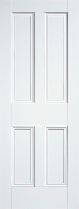 White Nostalgia 4 Panel Primed Internal Door