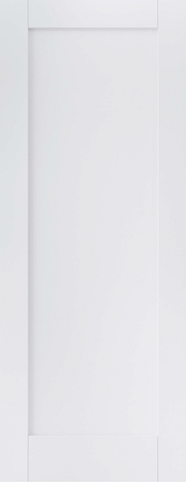 White Pattern 10 One Panel Primed Internal Door — Door Distributors