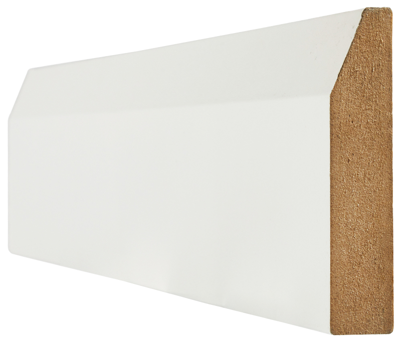 White Primed Skirting Chamfered Primed