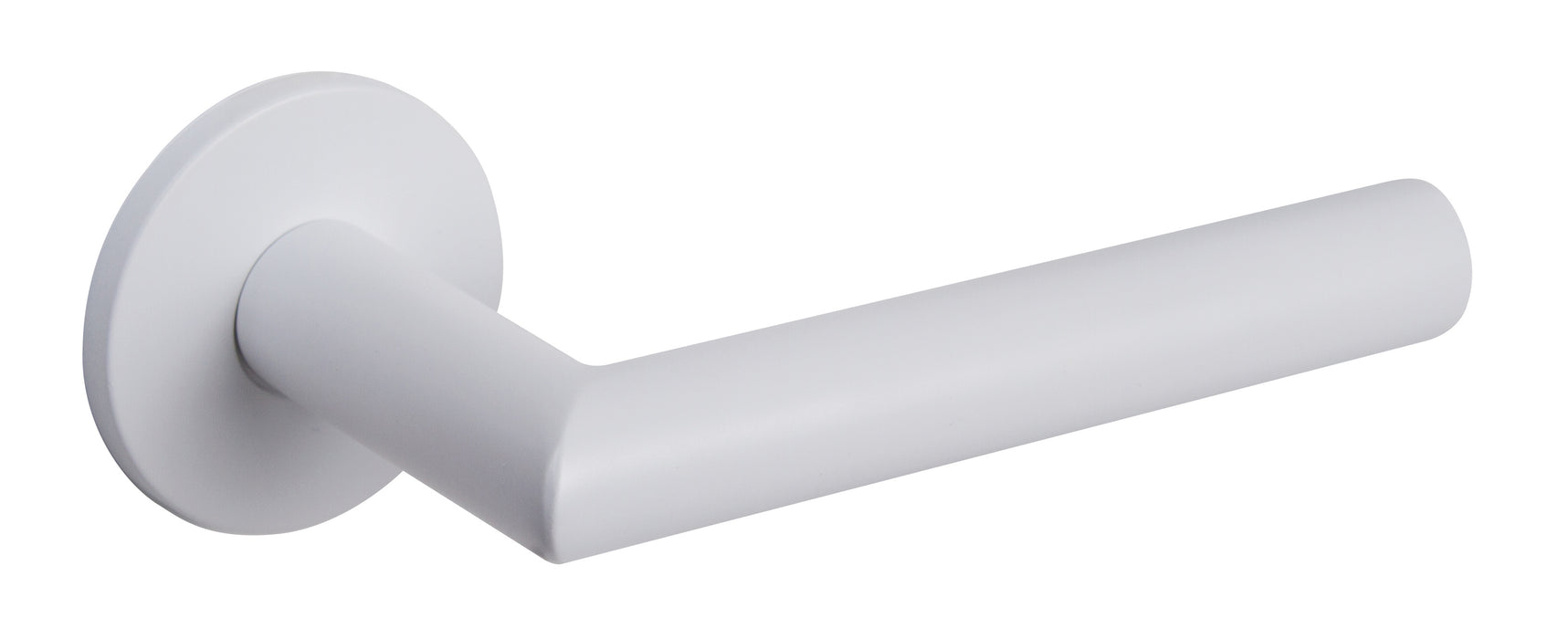 Tupai Exclusivo 5S Line Covela Lever Door Handle on 5mm Slimline Round Rose - White