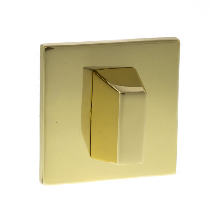 Tupai Exclusivo 5S Line WC Turn and Release on 5mm Slimline Square Rose - Polished Brass