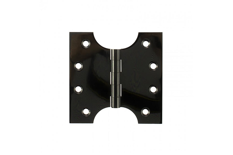 Atlantic Solid Brass Parliament Hinges 4" x 2" x 4mm - Black Nickel