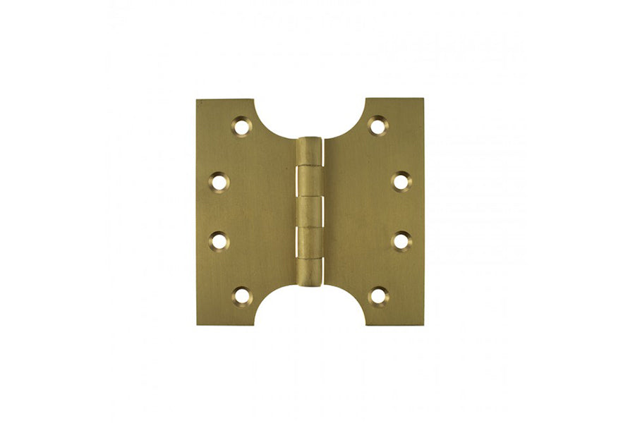 Atlantic Solid Brass Parliament Hinges 4" x 2" x 4mm - Satin Brass