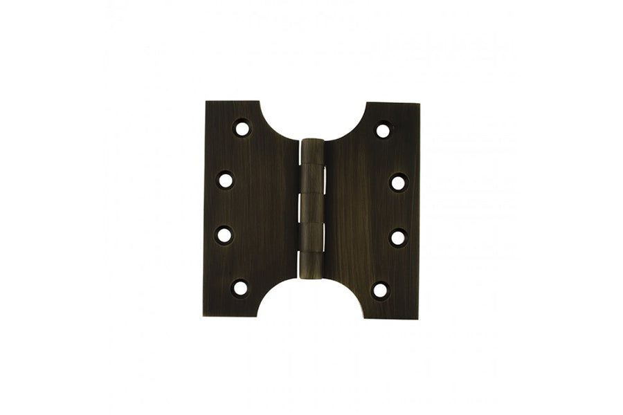 Atlantic Solid Brass Parliament Hinges 4" x 2" x 4mm - Urban Bronze